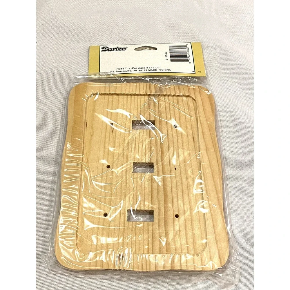 1‎ darice craft wood triple light switch plate cover